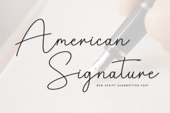American Signature Font: Elegant Handwritten Style