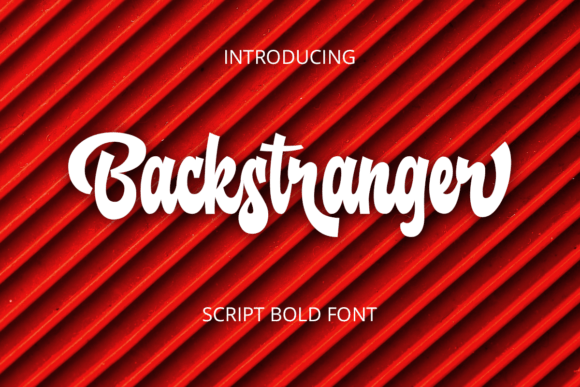 Backstranger: The Playful Script Font for Creative Projects