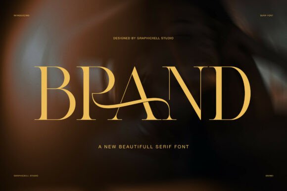 Brand: The Serif Typeface for Premium Visual Statements