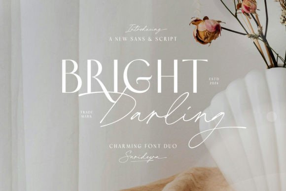 Bright Darling Duo: A Stylish Font Pairing