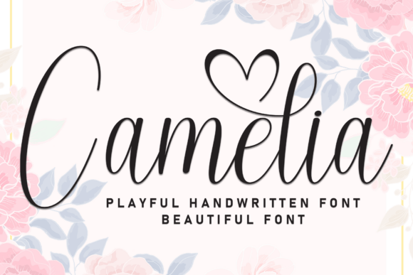 Discover the Whimsical Elegance of the Camelia Font