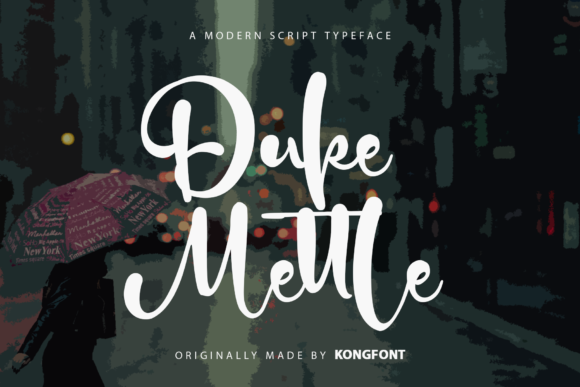 Duke Mettle: A Modern Handwritten Script Font