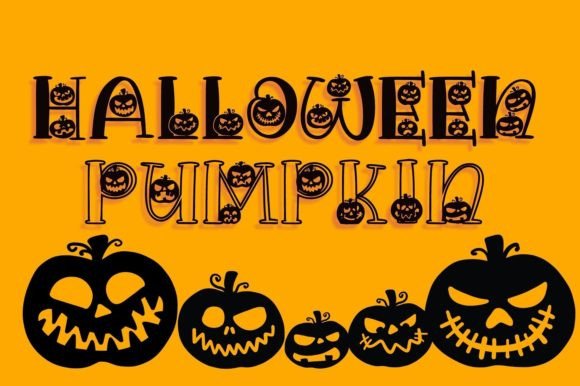 Halloween Pumpkin Font: Spooky Typography for October Designs