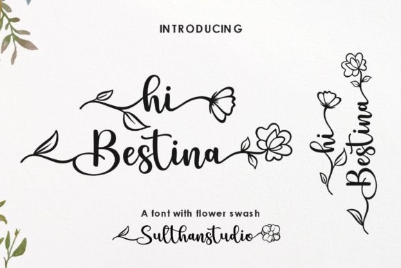Hi Bestina: A Handwritten Font with Natural Charm