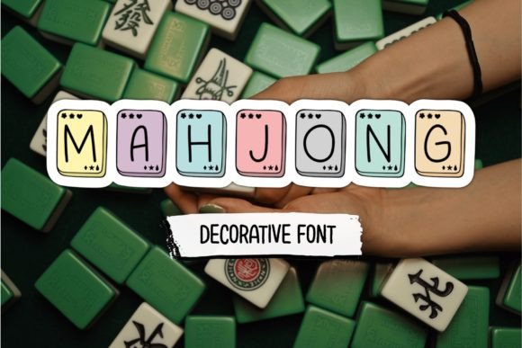 Mahjong: A Stunning Decorative Font for Elegant Designs
