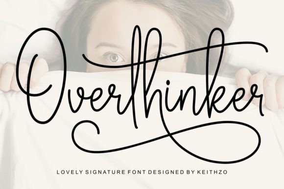 Overthinker Font: Elegant Script for Your Designs