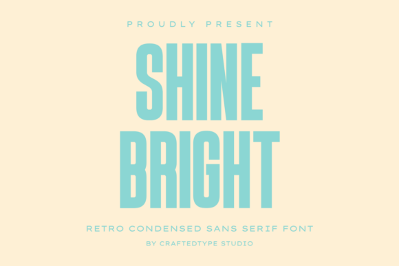 Shine Bright: A Bold Retro Sans Serif for Modern Designers