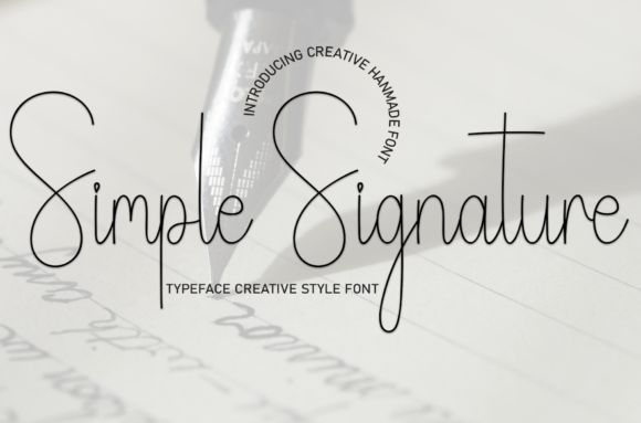Simple Signature: A Sweet Handwritten Font for Your Creative Projects
