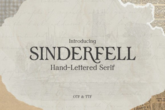 Sinderfell: A Vintage Hand-Lettered Serif Typeface