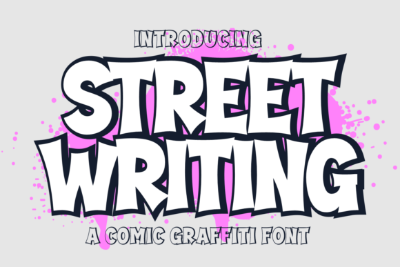 Street Writing: A Bold Graffiti Cartoon Font for Modern Design