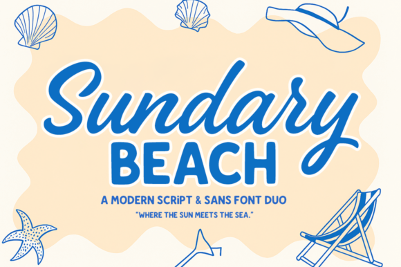 Sundary Beach Duo: A Font That Feels Like a Coastal Escape