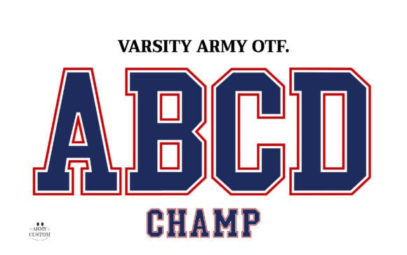 Varsity Army: Capturing Collegiate Spirit in Font
